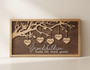 Heirloom Grandkids Names Wood Sign for Mom Family Tree