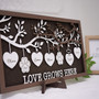 Ancestry's Embrace - Engraved Wood Sign, Gift for Mom & Grandma