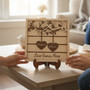Forever Love 3D Wood Sign - Custom Engraved Couple Names Gift