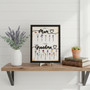 Grandma's Love Blooms Forever - Personalized Flower Wood Sign