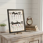 Grandma's Love Blooms Forever - Personalized Flower Wood Sign