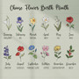 Grandma's Love Blooms Forever - Personalized Flower Wood Sign