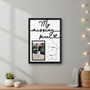 Heartfelt Custom Wood Sign - Couple Photo Puzzle Keepsake Gift