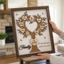 Heartfelt Family Tree Keepsake Wood Sign, Personalized Decor