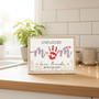 Mom's Engraved Love - Custom Handprint Wood Sign Keepsake