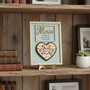 Mom's Heart Puzzle - Custom Family Wood Sign with Names
