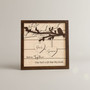 Names & Hearts Wood Sign - Personalized Couple Anniversary Art