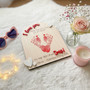Baby Footprint Heart Wood Sign, Valentine's Keepsake Gift