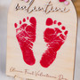 Cherish Baby's First Valentine's Day Wood Sign Handprint Art