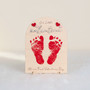 Cherish Baby's First Valentine's Day Wood Sign Handprint Art