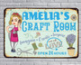 Custom Craft Haven Vintage Tin Sign - Indoor/Outdoor Wall Art