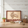 Custom Kids Names Fist Bump Wood Sign Plaque for Dad Papa
