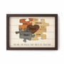 Dad's Piece of Our Heart Wood Sign - Personalized Puzzle Gift