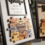Dad's Piece Wood Sign - Custom Puzzle Gift From Kids
