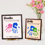 Daughter's Love - Personalized Handprint Dad Wood Sign Keepsake