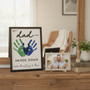 Forever Loved - Personalized Dad Handprint Wood Sign Gift
