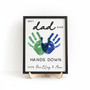 Forever Loved - Personalized Dad Handprint Wood Sign Gift