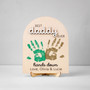 Handprint Memory Wood Sign - Personalized Gift for Dad or Papa