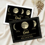 Moon Phase Wood Sign - The Day You Became My Dad Custom Frame