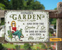 Vintage Tin Sign: USA-Made Custom Garden Metal Plaque