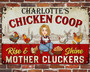 Your Coop's Personalized Charm: USA-Made Vintage Metal Sign
