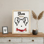 A Dog's Forever Love - Personalized Memorial Collar Wood Sign