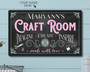 Crafting Bliss! Custom Vintage Tin Sign for Your Creative Space