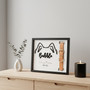 Forever Loved Dog Tribute - Personalized Collar Frame Wood Sign