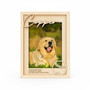 Forever Loved - Pet Loss Photo Wood Sign With Name