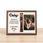 Forever Loved Pet Memorial Wood Sign for Collar - Keepsake Frame