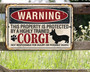 Premium Personalized Funny 'Beware of Dog' Vintage USA Metal Art