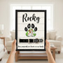 Wood Sign - Dog Collar Display & Personalized Photo Memorial