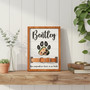 Wood Sign - Dog Collar Display & Personalized Photo Memorial