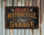 Your Ride. Your Name. Custom Garage Motorcycle Vintage Metal Sign