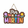 A Teacher's Personalized 3D Welcome Name Wood Sign
