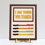 Engraved Lightsaber Wood Sign - Personalized Dad Keepsake