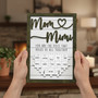Mom's Love Connects Us - Personalized Family Puzzle Wood Sign