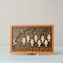 Personalized Fishing Wood Sign - Hooked on Dad, Grandpa, Papa