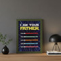 Personalized Lightsaber Wood Sign For The Legendary Father