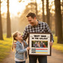 Personalized Lightsaber Wood Sign Gift - Best Dad In The Galaxy
