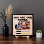 Personalized Lightsaber Wood Sign Gift - Best Dad In The Galaxy