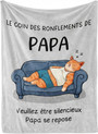 Cadeau Papa, Cadeau Anniversaire Papa - Idee Plaid Couverture Chat, Cadeaux Anniversaire Pere, Cadeau Fete Des Peres Original