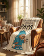 Juratar Cadeau Anniversaire Papa, Cadeau Papa, Cadeaux De Couverture En Flanelle Pour L'Anniversaire