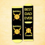 Best Dad Ever Baseball 3D Socks Perfect Fathers Day Gift Best Dad Ever Baseball 3D Socks Perfect Fathers Day Gift