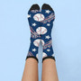 Blue Baseball 3D Socks for Men Elevate Your Game Day Style Blue Baseball 3D Socks for Men Elevate Your Game Day Style