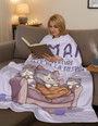 Cadeau Noel Maman, Couverture Violette à Motifs De Chats, 60''*50'', Cadeau Maman Anniversaire, Cadeau Pour Maman, Cadeau Jeune Future Naissance Maman, Cadeau Mere