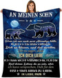 Couverture En Flanelle Super Douce - Pour Fils De Papa, Encouragement Positif - Cadeau Pour Mon Fils - Couverture Moelleuse