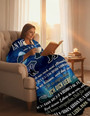 Couverture En Flanelle Super Douce - Pour Fils De Papa, Encouragement Positif - Cadeau Pour Mon Fils - Couverture Moelleuse