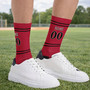 Custom Name and Number Baseball 3D Socks for Arizona Fans Custom Name and Number Baseball 3D Socks for Arizona Fans