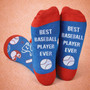 Funny Baseball Player 3D Crew Socks Unique Sports Gift Funny Baseball Player 3D Crew Socks Unique Sports Gift